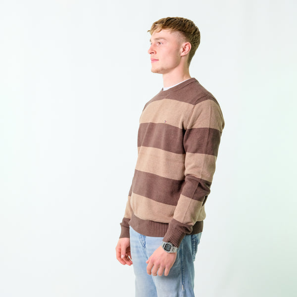 Brown y2ks Tommy Hilfiger Knit Sweatshirt (L)